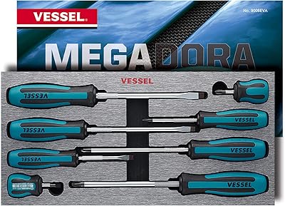 Jeu de tournevis pour récipient megadura 8 pièces. 9008eva