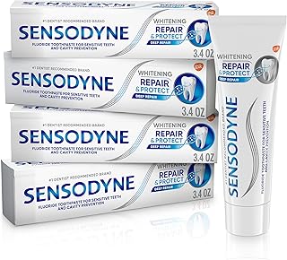 Dentifrice blanchissant sensodyne repair & protect pour les dents sensibles et la prévention