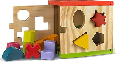 42139 cube d'activité en bois colorbaby 14 pièces divers sin