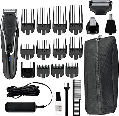 Wahl aqua groom kit de toilettage rechargeable tondeuse lithium-ion résistante à la douche