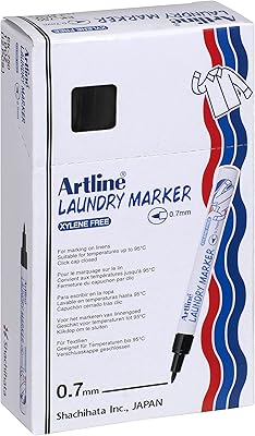 Marqueur à lessive artline, 750 noir, paquet de 12 - armk750