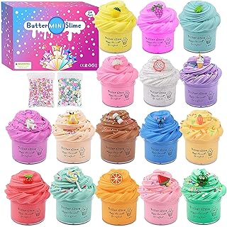 Kit slime super doux et non collant jouet anti-stress parfumé pour l'éducation