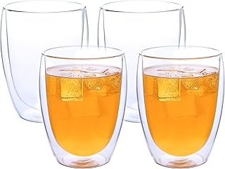 Paquet de 4 tasses à café à double paroi, tasses à café isolées