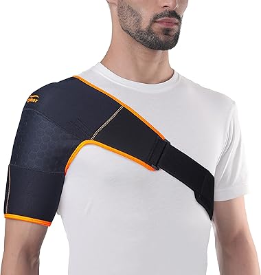 Support d'épaule tynor double lock (neo) noir et orange universel 1