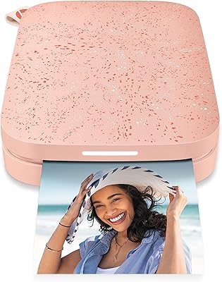 Imprimante photo instantanée portable hp sprocket 2x3 pouces (peluche) imprimez des photos
