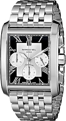 Don giovanni 4878-st-00268 montre chronographe en acier inoxydable pour homme, argent/noir, standard, chronographe, mécanique, montre automatique, noir argent, standard, chronographe, mécanique, montre automatique. Diaytar : Des offres irrésistibles chaque jour