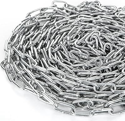 Chaîne en acier inoxydable de 8 m, chaîne robuste de 3 mm, chaîne