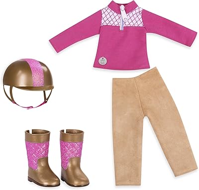 Glitter girls ride & shine deluxe equestrian costume de battat - vêtements