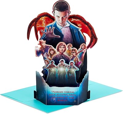 Carte pop-up hallmark paper wonder stranger things (noël, encouragement, carte d'amitié). Votre satisfaction commence ici, sur Diaytar Sénégal