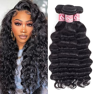 3 lots de cheveux humains péruviens vierges non transformés 10a
