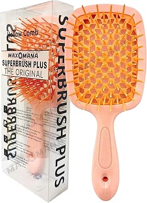 Brosse démêlante banana home, peigne de massage bouclé pour cheveux naturels bouclés, mouillés