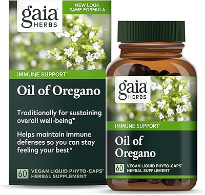 Soutien immunitaire et supplément antioxydant aux herbes gaia pour aider à maintenir la santé globale - avec de l'huile d'origan, du carvacrol et du thymol - 60 capsules végétales liquides végétaliennes (approvisionnement de 30 jours). Diaytar : Où vos envies rencontrent votre budget