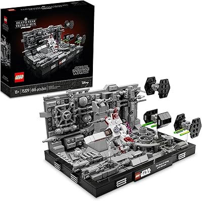 Lego star wars 75329 kit de construction diorama de la tranchée de l'étoile
