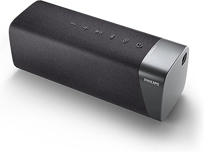Haut-parleur bluetooth sans fil philips s5505 avec basses puissantes, jusqu'à 12 heures
