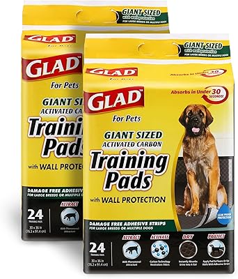 Coussins de dressage pour chiots au charbon actif glad 4pets grands