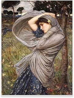 Zzpt boreas par john william waterhouse reproduction de peinture à l'huile vintage