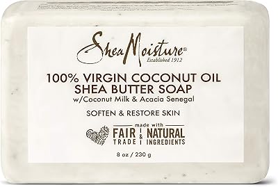 Savon au beurre de karité 100 % huile de noix de coco vierge