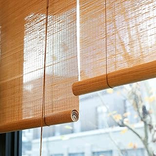 Store enrouleur en bambou, store romain naturel, pour la protection solaire à l'intérieur