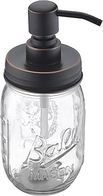 Distributeur de savon winkin, pot mason, avec pompe en acier inoxydable