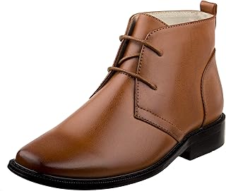 Joseph allen bottes chukka classiques à lacets pour garçons et enfants, chaussures formelles