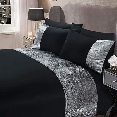 Bande de velours écrasé sienna 100 % polyester noir gris argenté