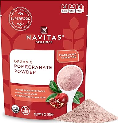 Poudre de grenade navitas organics, 8 oz - biologique, sans ogm, séchée