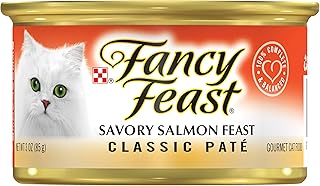 Purina fancy feast classic délicieuse nourriture humide pour chats au saumon, 85 g