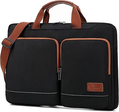 Sacoche pour ordinateur portable kokijoo 156 pouces sac hommes et femmes à bandoulière