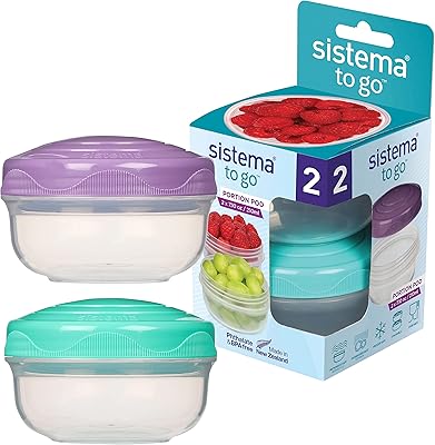 Récipients de conservation des aliments sistema to go portion pod petits récipients