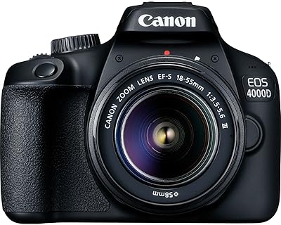 Eos 4000d est un appareil photo ef-s 18-55 مم iii - اسود