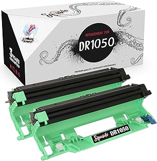 Squuido 2 kits de batterie dr-1050 compatible avec brother dcp-1510 dcp-1512