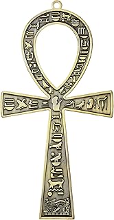 Nile carttm grande croix égyptienne de 8,5 pouces fabriquée en égypte (laiton antique)