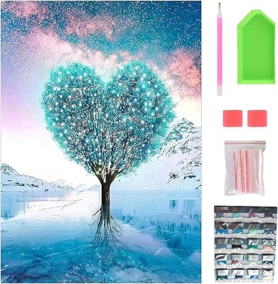 Kits de peinture diamant 5d 40x30 cm, perceuse complète, kits d'art diamant diy