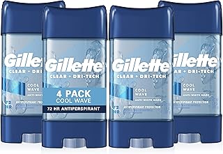 Déodorant et déodorant gillette pour hommes, solide invisible, cool wave, 72 heures, protection