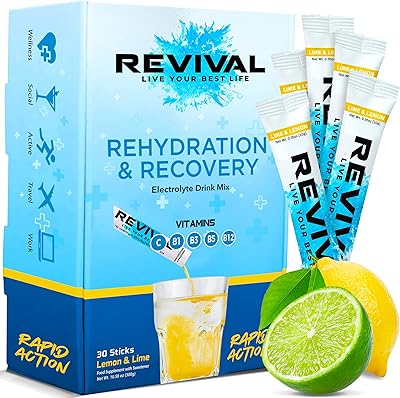 Poudre d'électrolytes à hydratation rapide revival vitamine c b1 b3