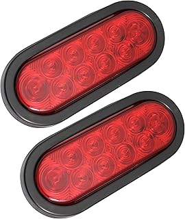 Feu arrière de remorque ovale submersible max hole 80684 de 6" paquet