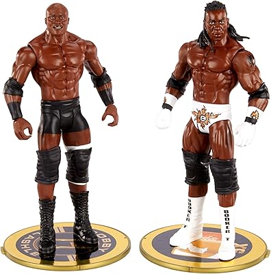 Ensemble de figurines wwe bobby lashley vs. king booker championship down under championship