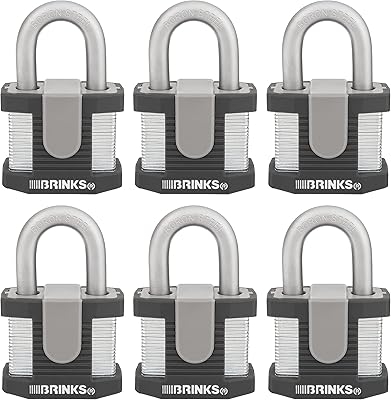 672-50601 cadenas commercial en acier encapsulé de 50 mm, paquet de 6