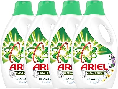 Lessive ariel clean & fresh avec billes de gel pour machines