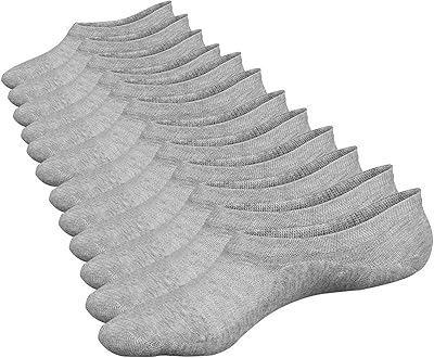 Chaussettes courtes invisibles pour hommes en coton, antidérapantes, look décontracté, lot de 6