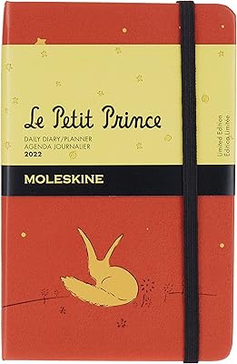 Cahier de planification quotidienne moleskine 12 mois 2022 du petit prince, édition limitée