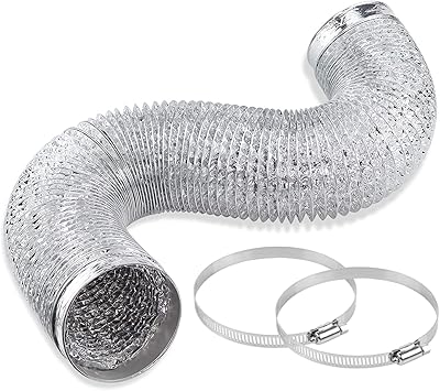 Tuyau d'aération pour sèche-linge - tuyau d'aération flexible en aluminium non isolé