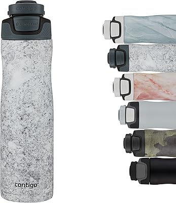 Bouteille d'eau contigo chill couture autoseal en acier inoxydable pour unisexe, 100 %