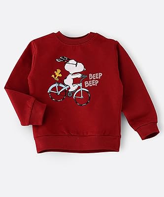 Sweat snoopy pour garçon - rouge, 12-18 mois