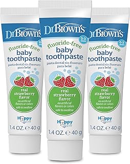 Dentifrice pour enfants dr. brown's, saveur de fraise que les jeunes enfants adorent