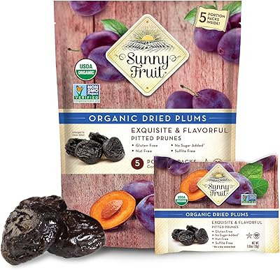 Sunny fruit-prunes de fruits secs biologiques 150 g (30 g x 5 portions)