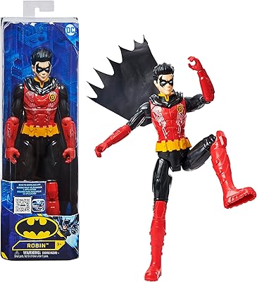 Figurine dc comics robin batman 12 pouces (costume rouge/noir), jouets pour enfants pour garçons à partir de 3 ans. Diaytar : L'e-commerce accessible à tous les Sénégalais