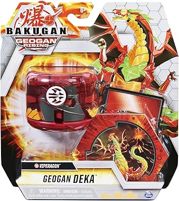 Figurine transformable bakugan jumbo deka viperagon de geogan, pour les enfants âgés
