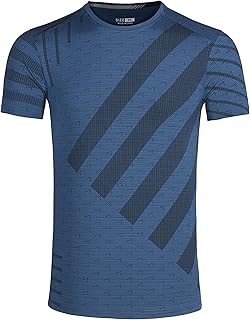 T-shirt de sport respirant à manches courtes pour hommes, à séchage rapide