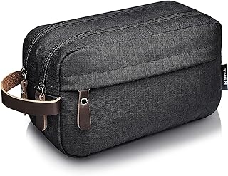 Trousse de toilette de voyage tngn en toile et cuir pour organiser